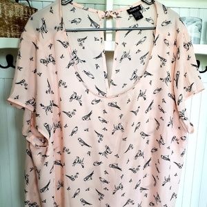 Torrid Georgette keyhole Blouse 3x